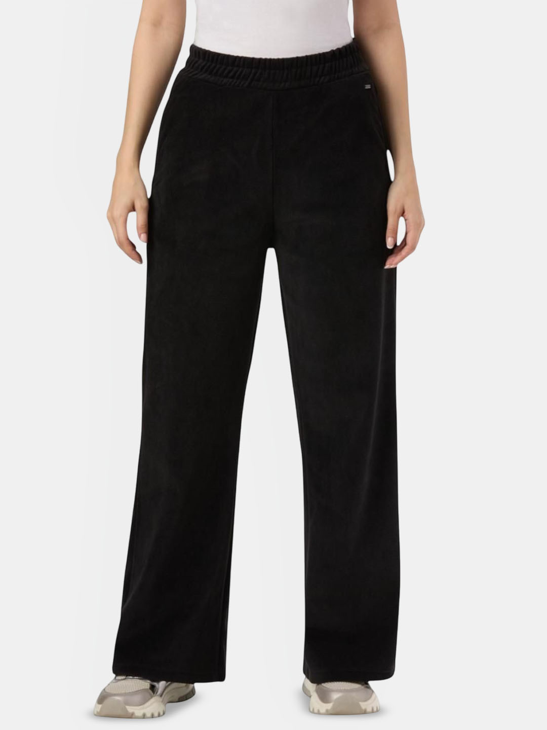 Pepe Jeans Women Solid Slip On Trousers