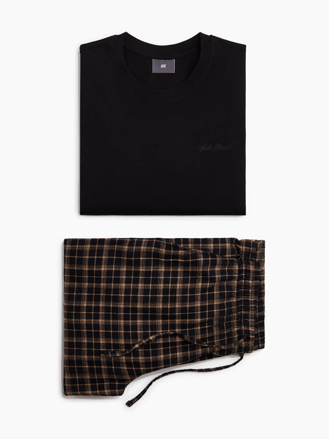 H&M Men Cotton Top And Bottom Pyjama