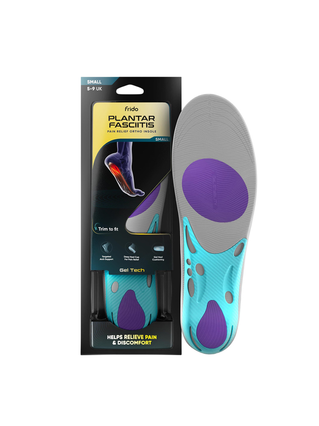 FRIDO Unisex Plantar Fasciitis Pain Relief Ortho Insoles