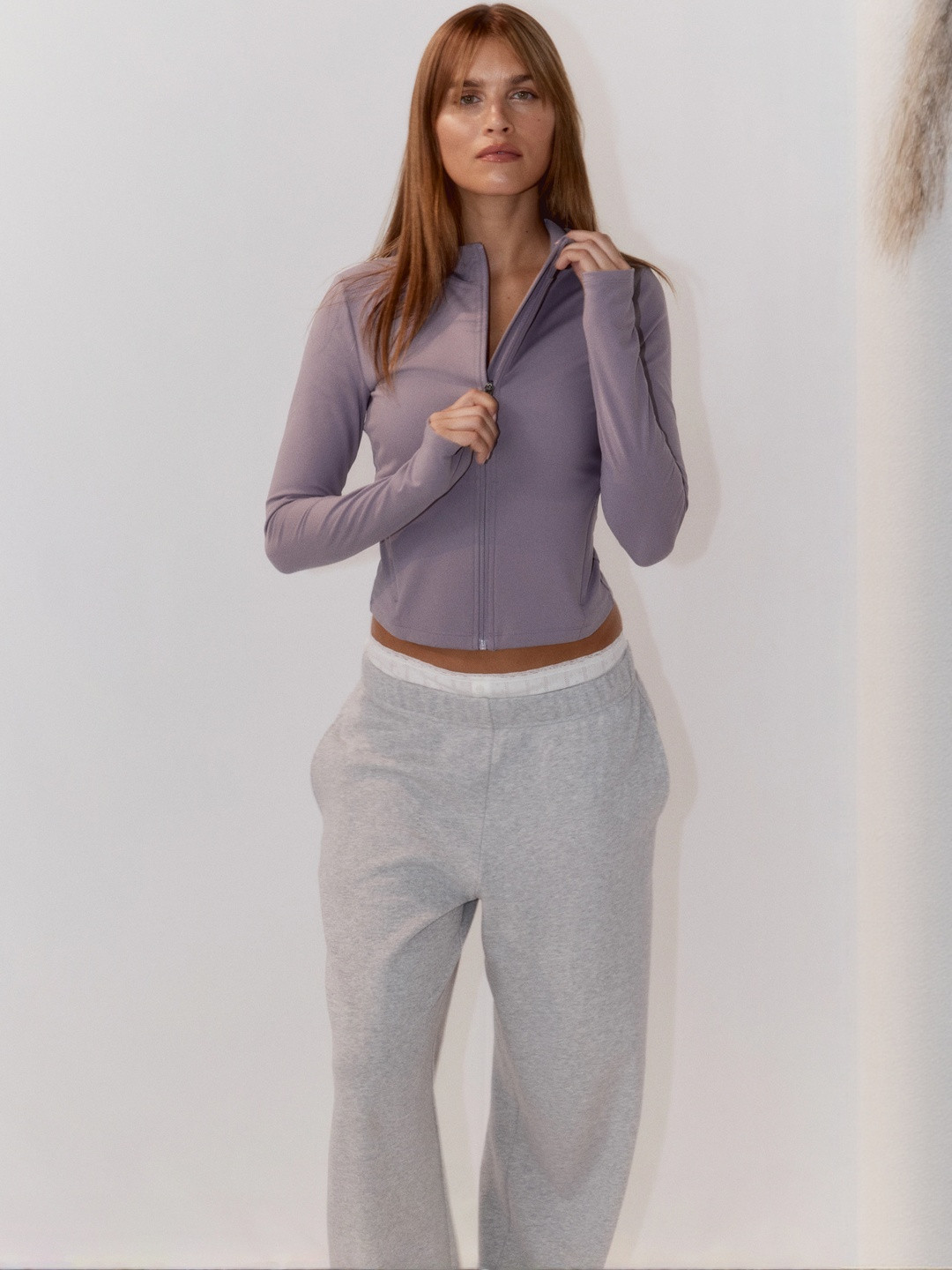 H&M Women Zip-Through Sports Jacket With Soft Move