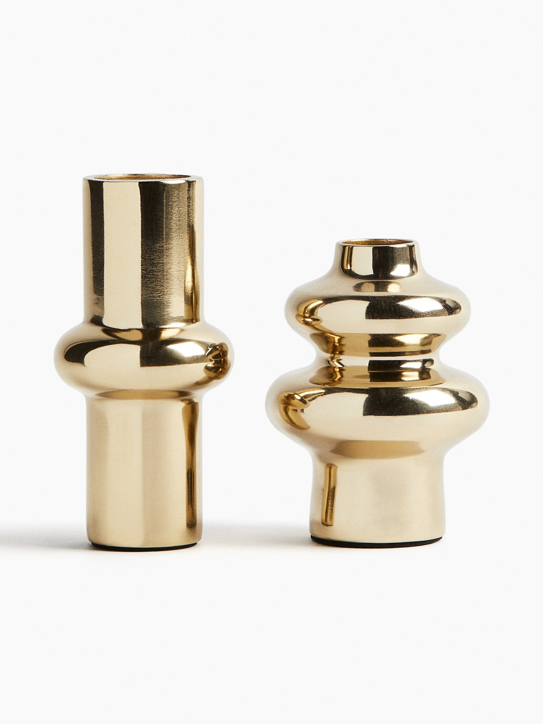 H&M Gold Toned 2-Pack Mini Metal Vases