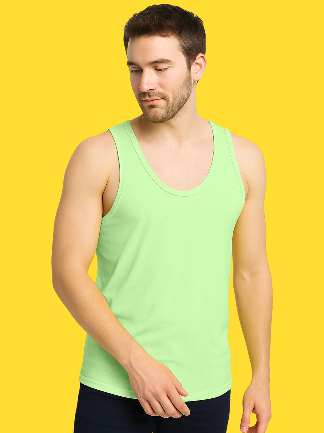 Friskers Men Moisture Absorption Gym Innerwear Vest