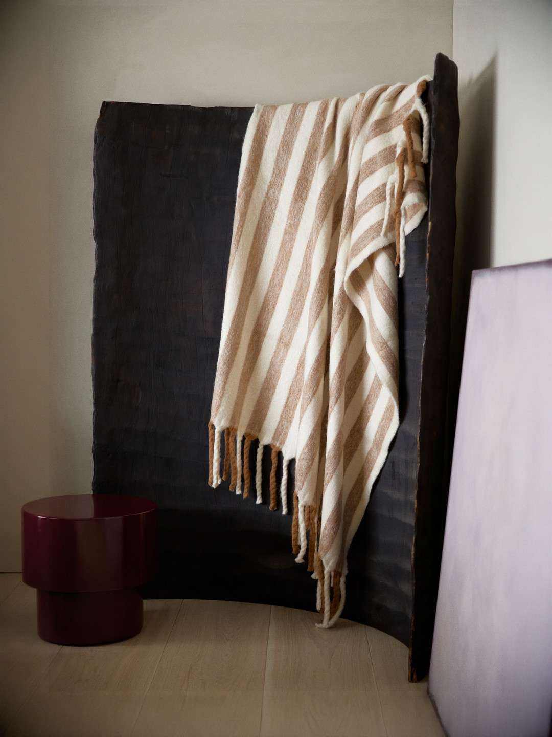 H&M Patterned Wool-Blend Blanket
