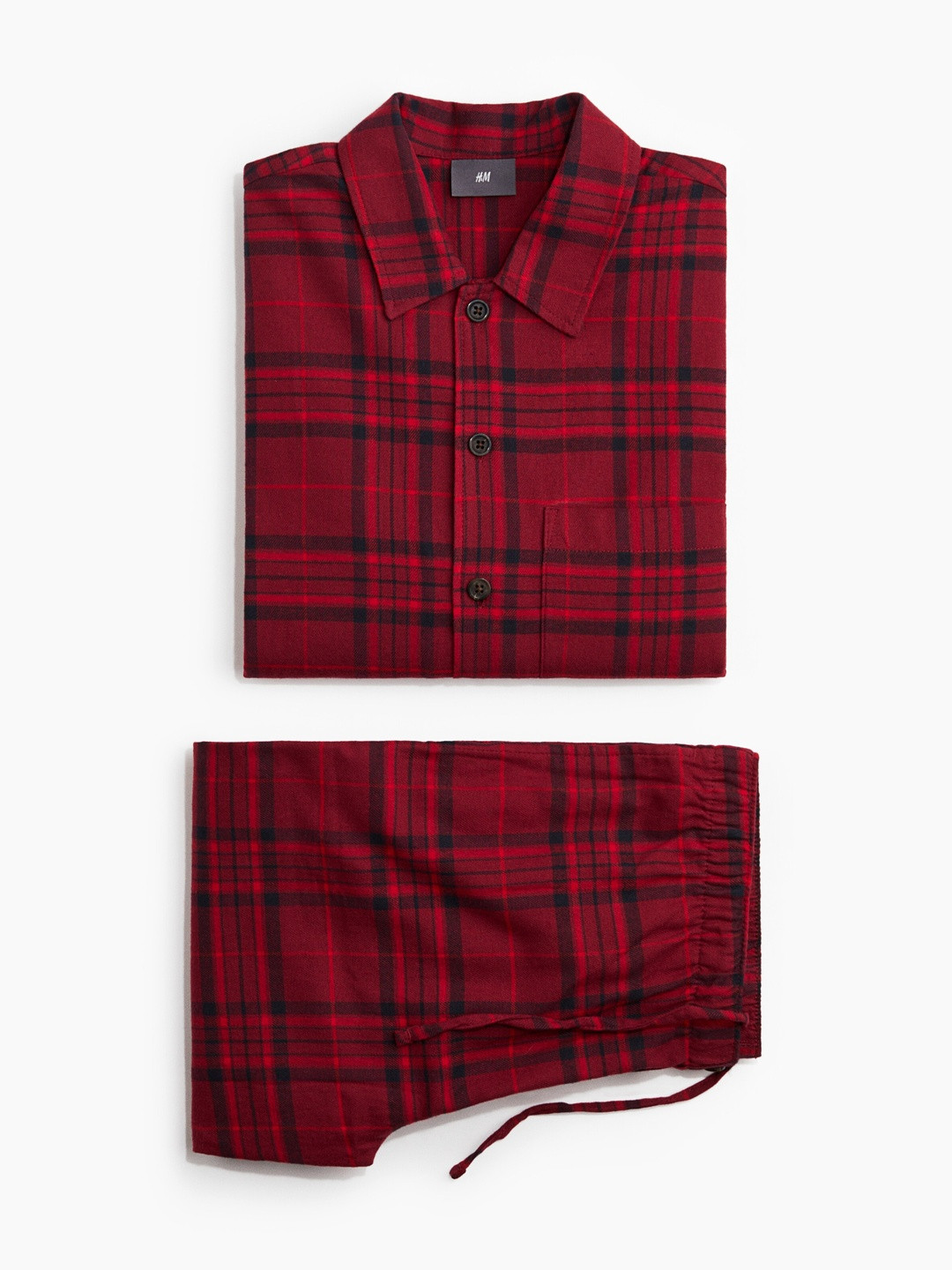 H&M Men Flannel Pyjama Shirt and Bottoms