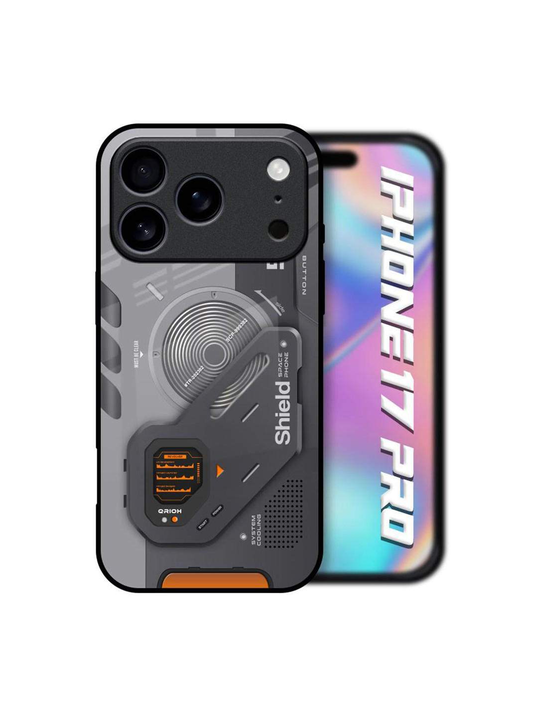 QRIOH Typography Printed iPhone 17 Pro Back Case