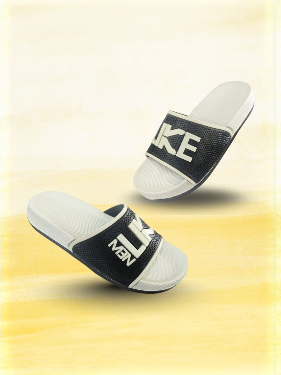 VINTEX  Kids White EVA With Rubber Sole Printed Slip-On FlipFlop