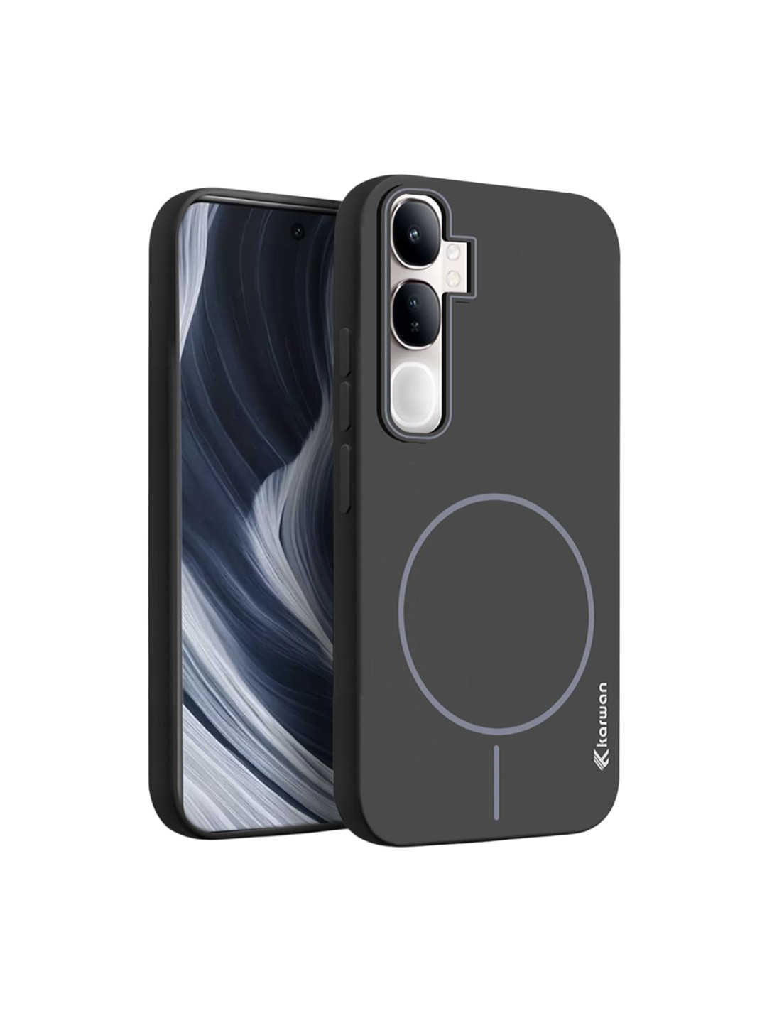 Karwan Geometric Printed Translucent Hybrid Back Case