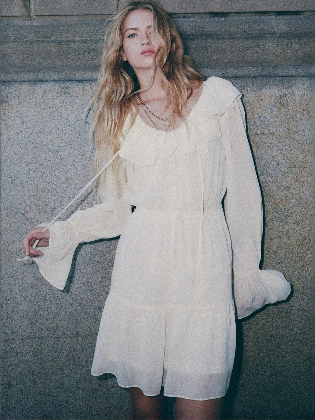 H&M Women Flounce Collar Dress