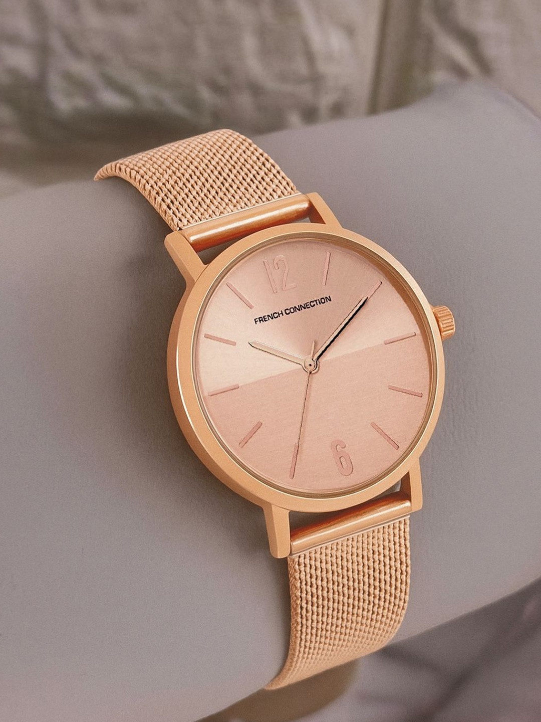 French Connection Women Multicoloured Dial & Multicoloured Stainless Steel Bracelet Style Straps Analogue Watch