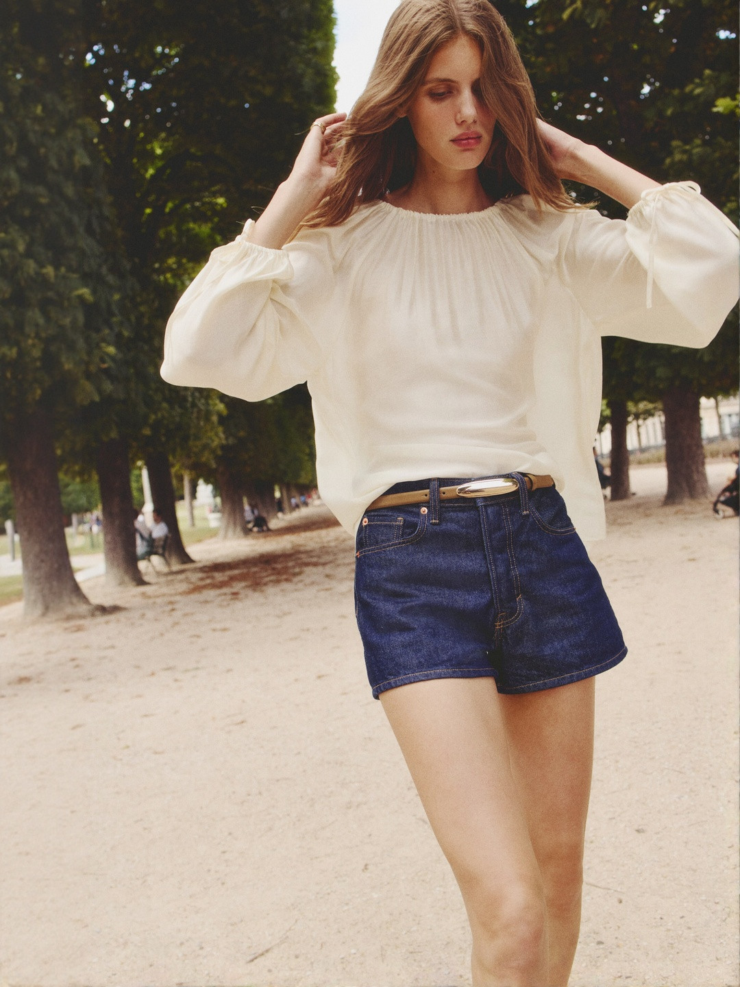 H&M Women Drawstring-Detail Blouse