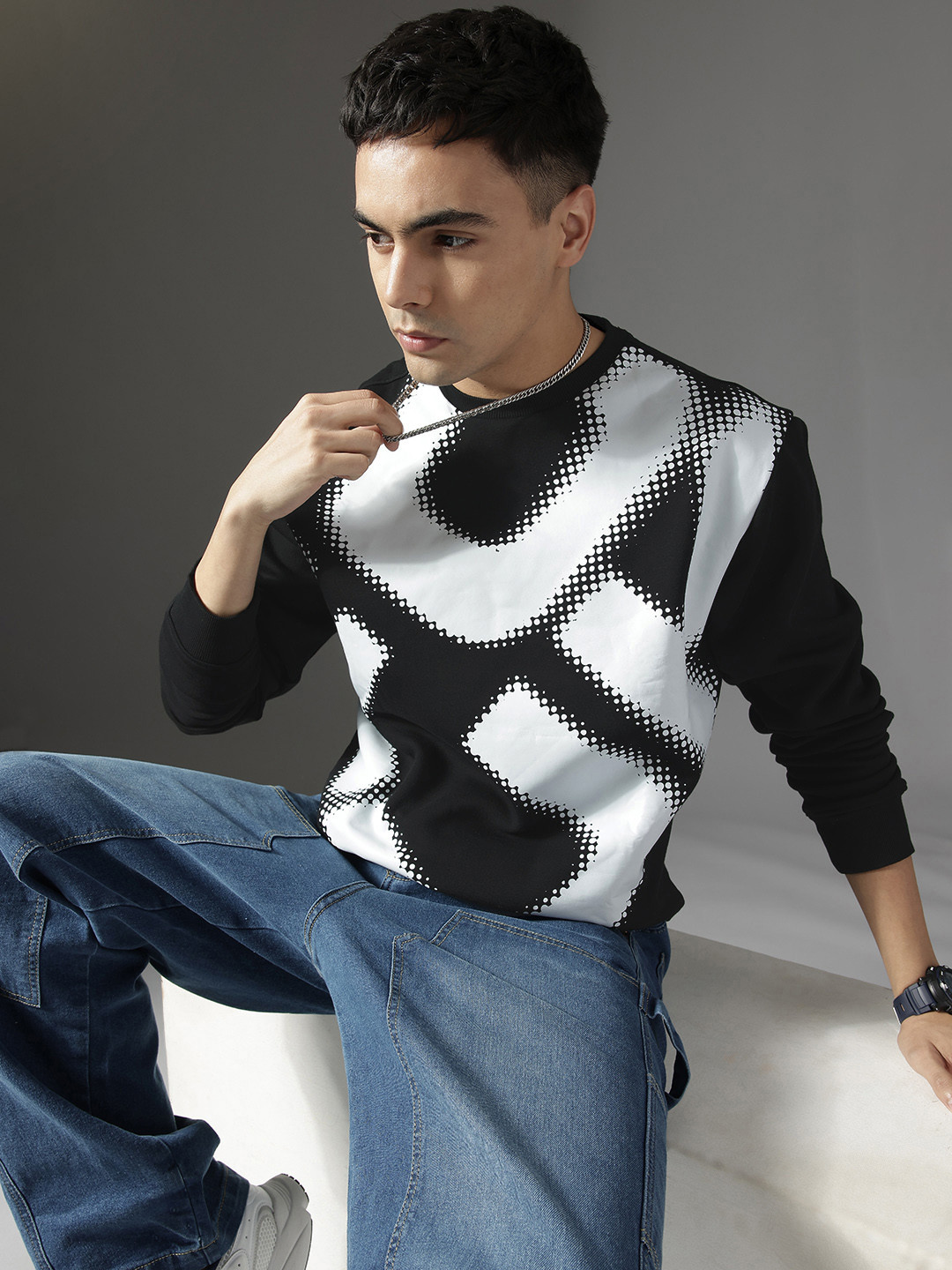 Brand Logo Printed Sweatshirt