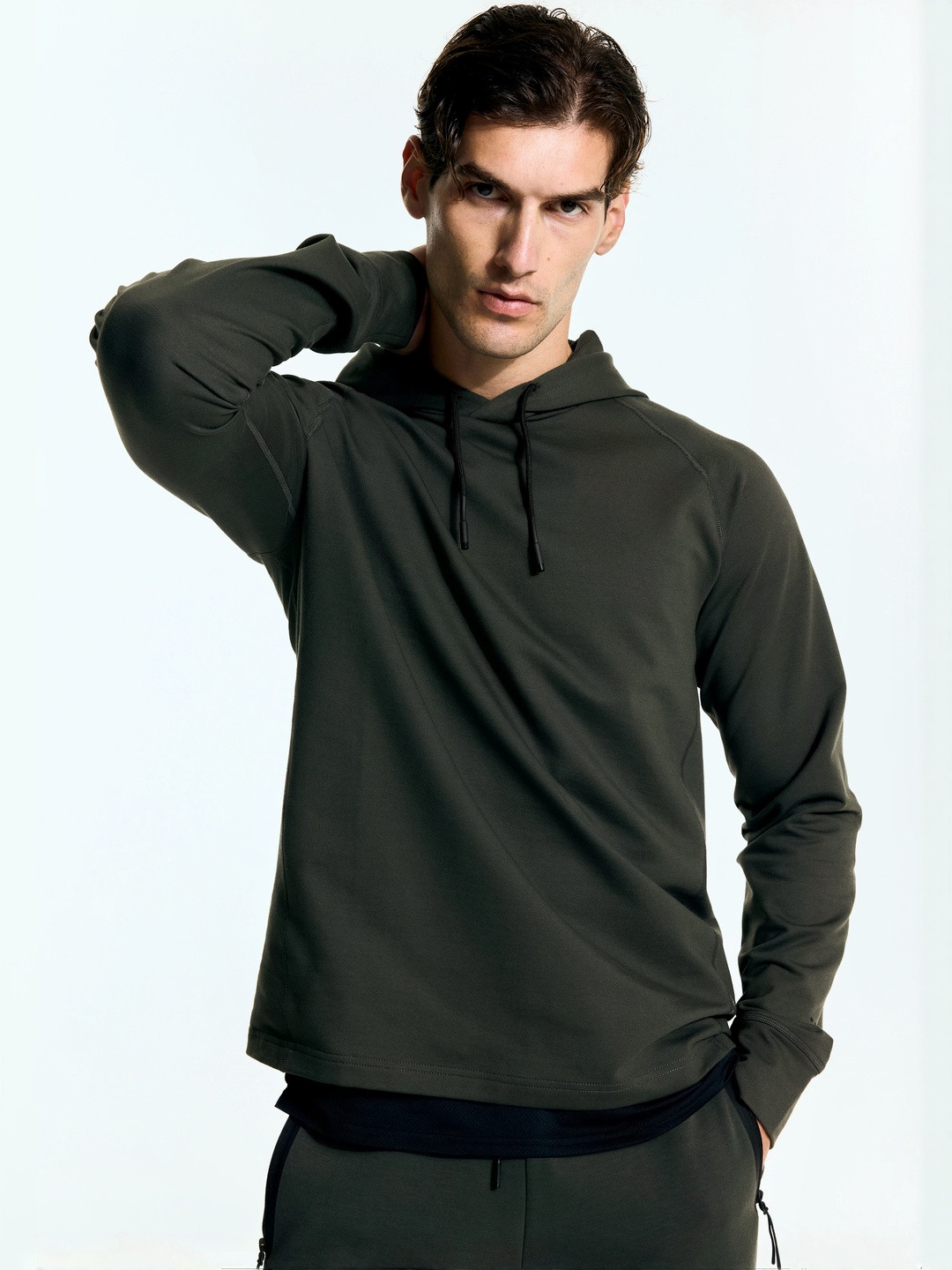 H&M Men Loose Fit Sports Hoodie With Dry Move