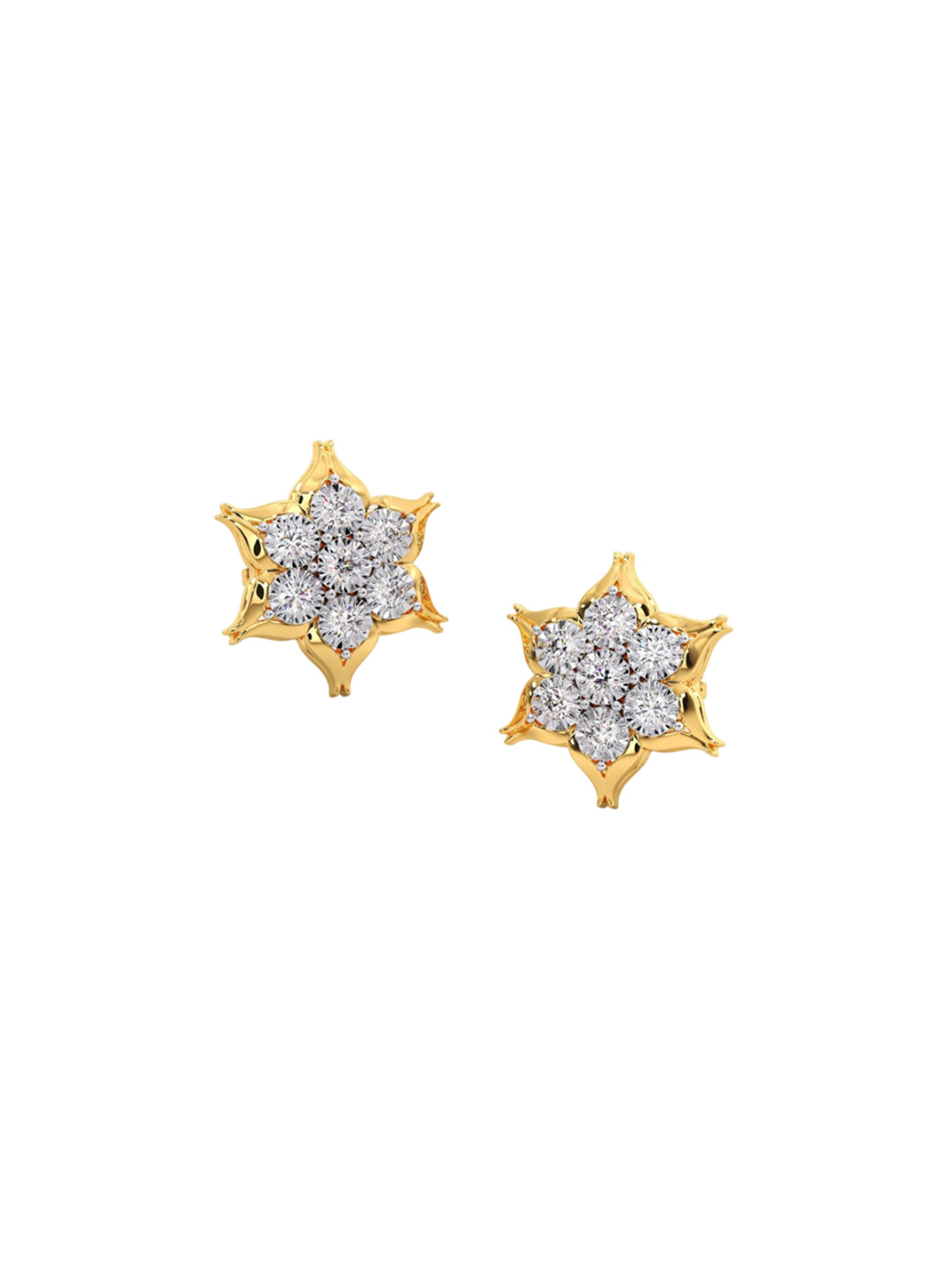 CANDERE A KALYAN JEWELLERS COMPANY Edelweiss Miracle Plate Women 18KT Earrings