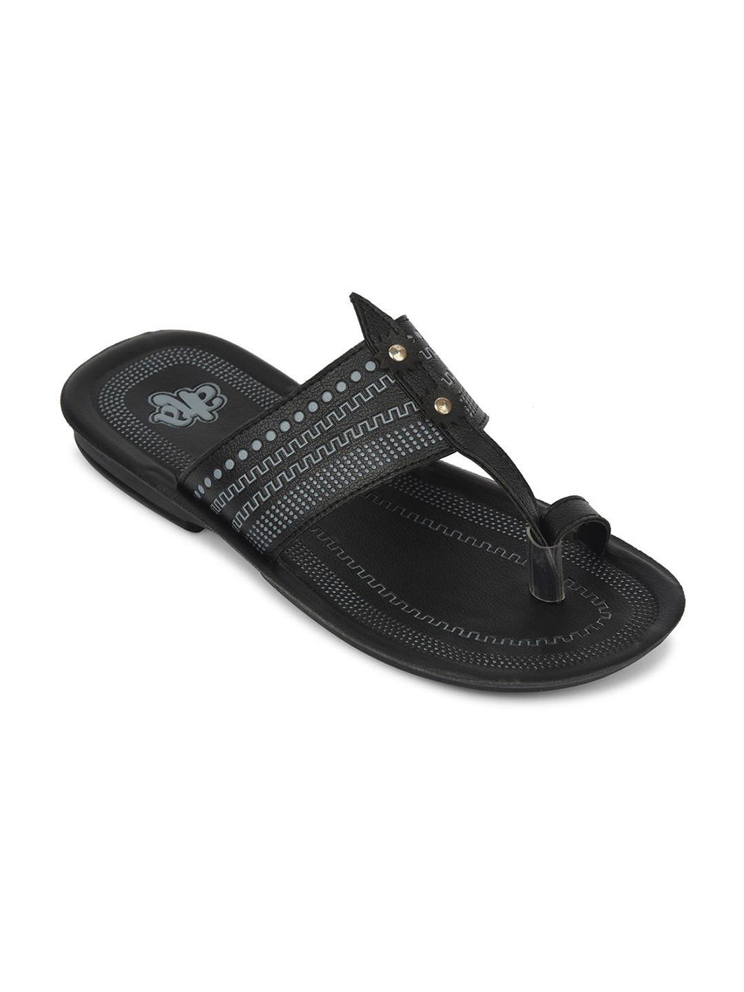 Liberty Men Self Design Thong Flip-Flops