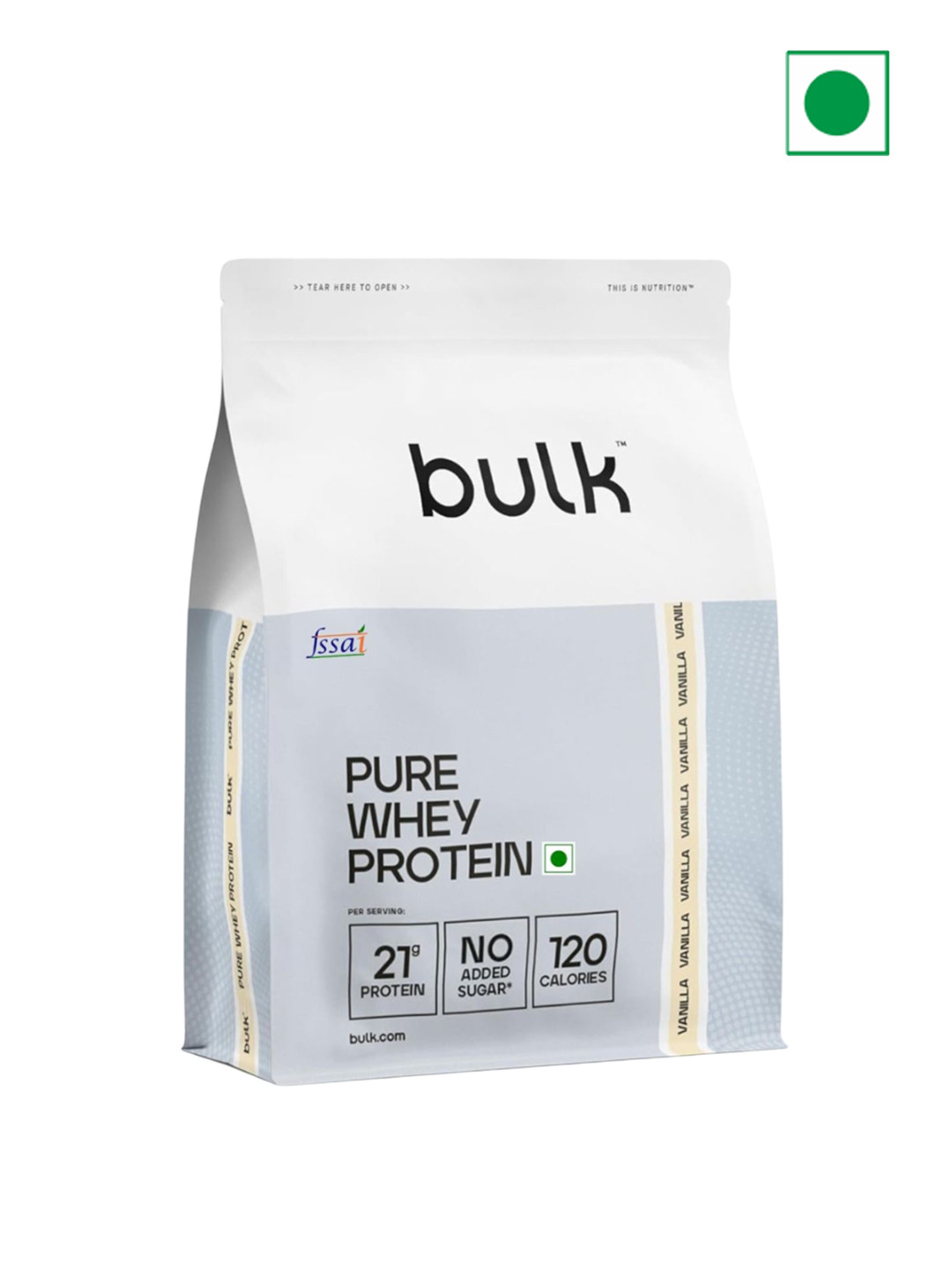 Bulk Pure Whey Protein Powder - 900 g - Vanilla
