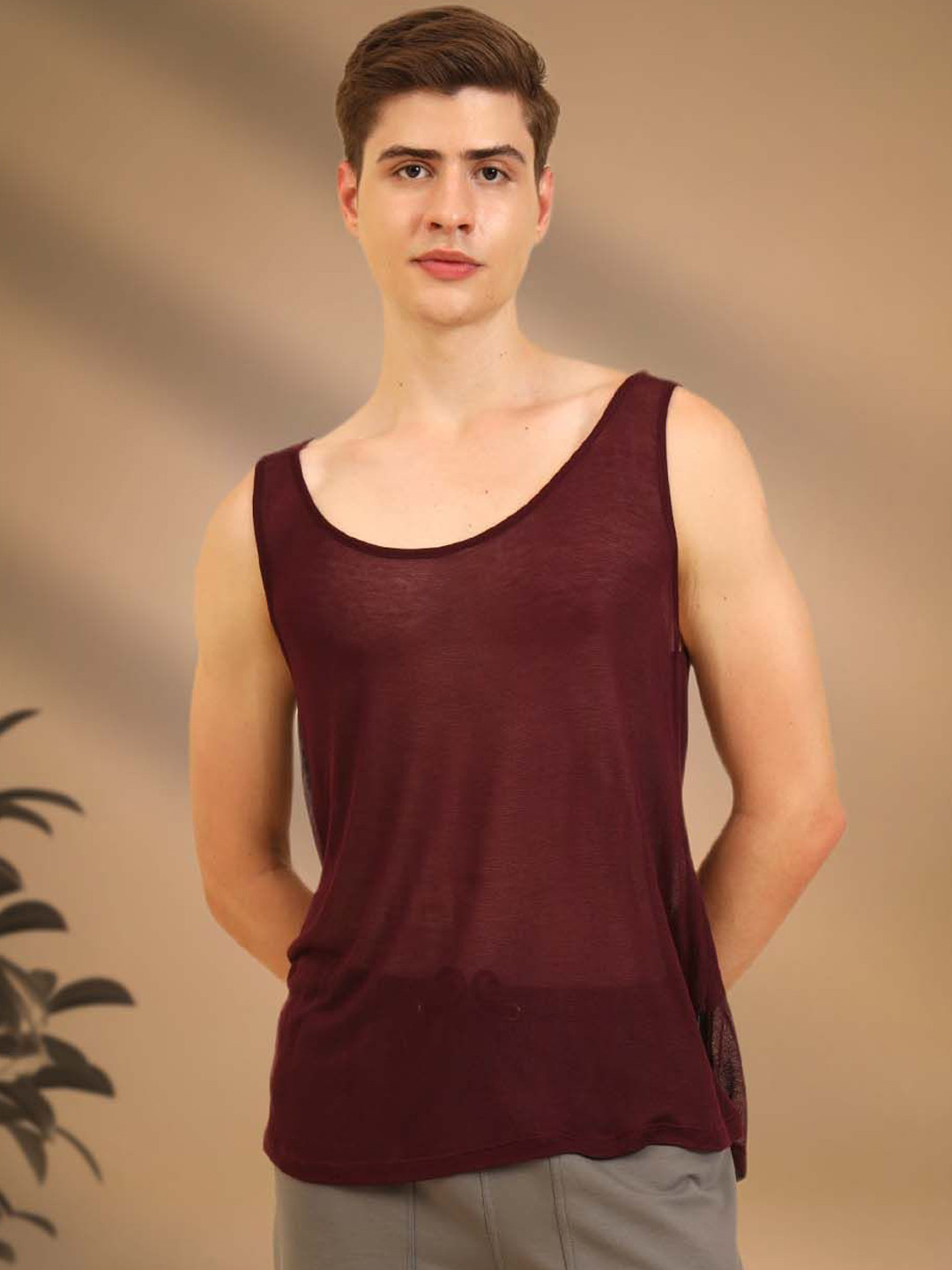 UNIQSOME Men Anti-Bacterial Undershirt Innerwear Vest