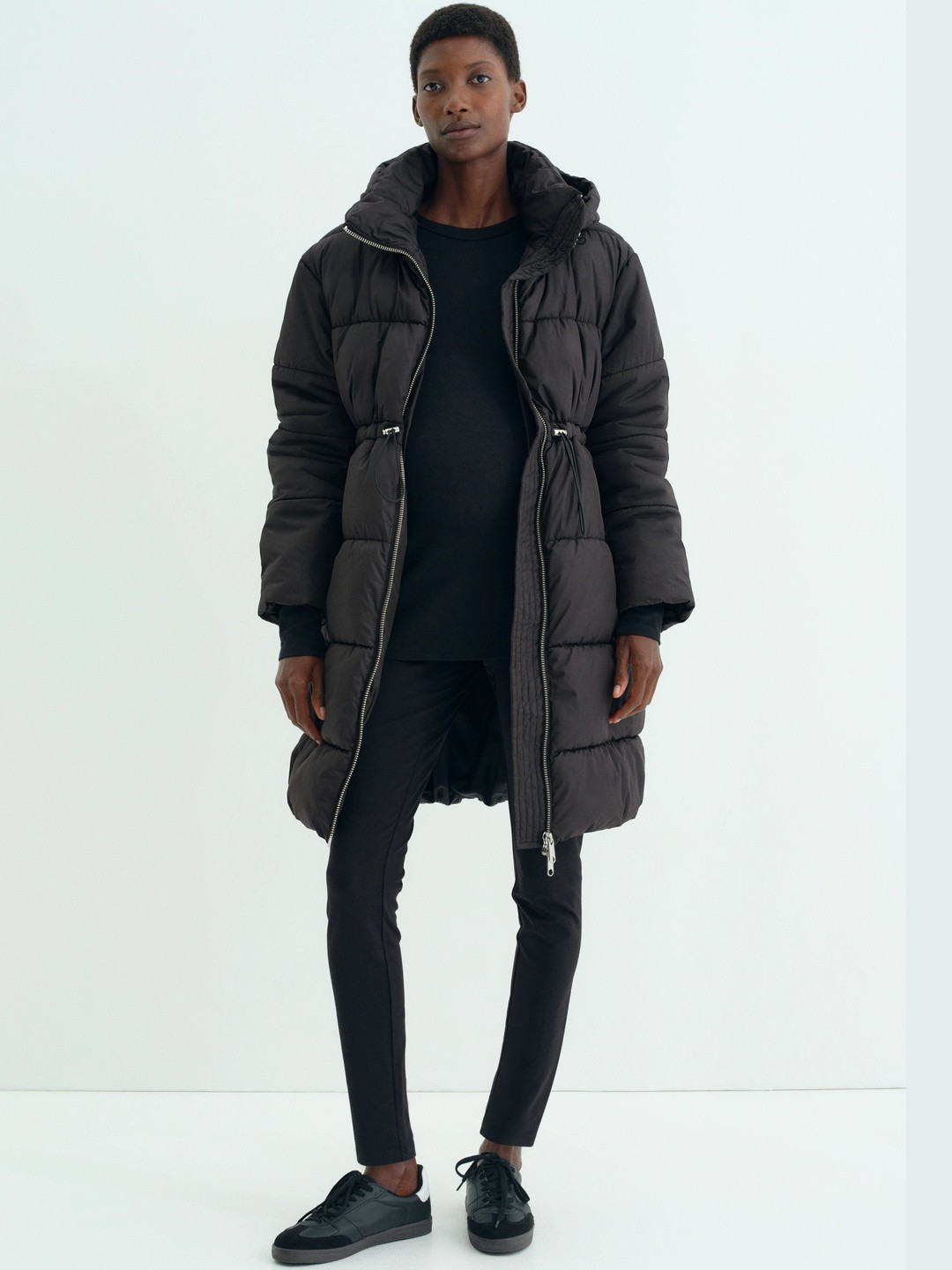 H&M MAMA Before & After Babywearing Puffer Coat