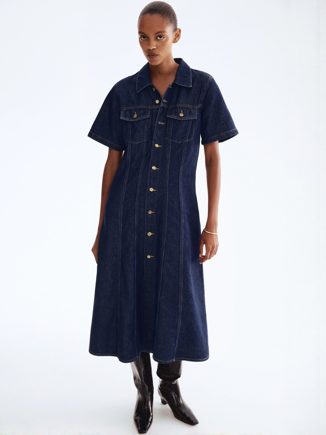 H&M Denim Shirt Dress