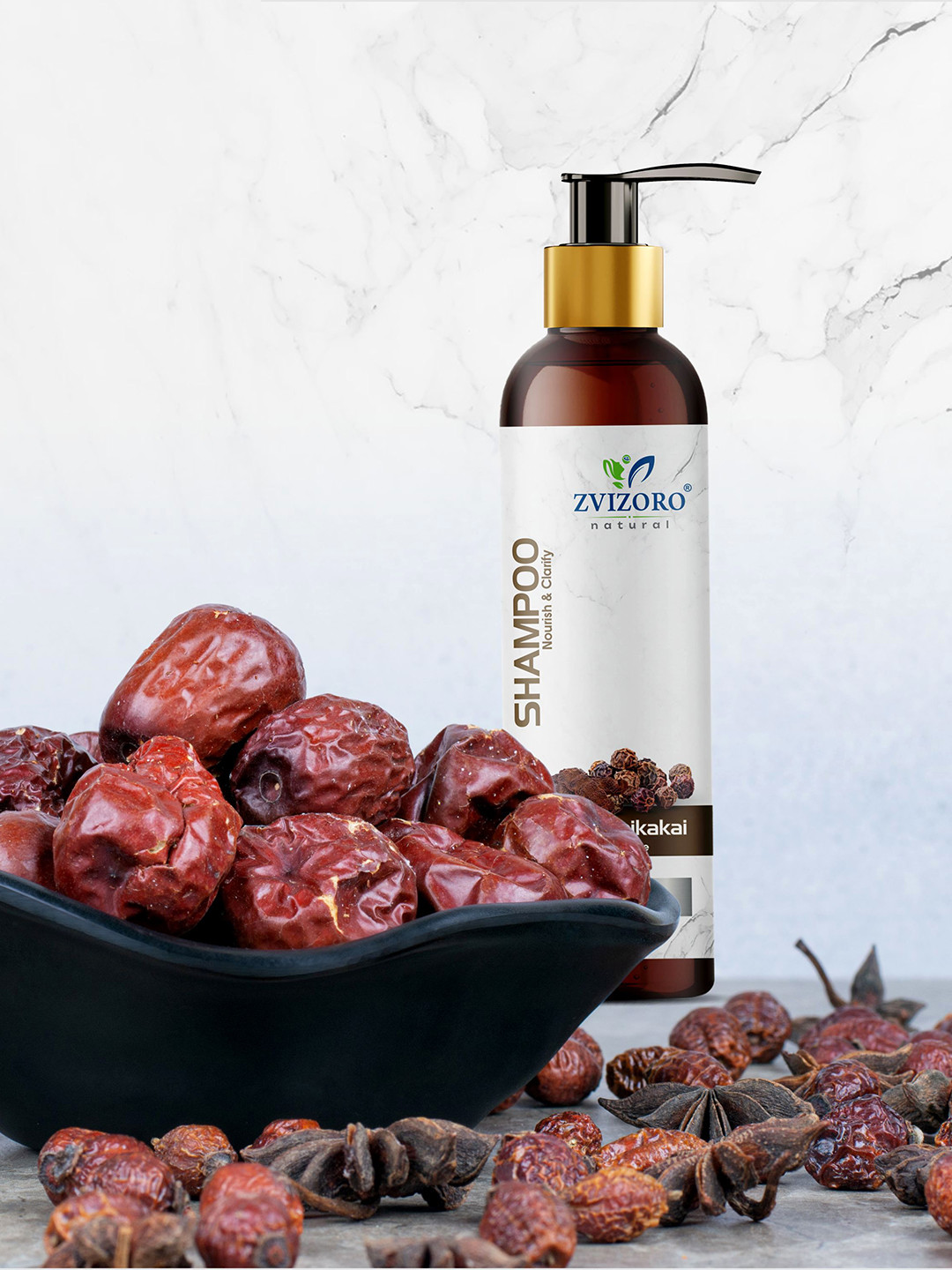 ZVIZORO Aritha Shikakai Shampoo For Hair Growth - 120 ml