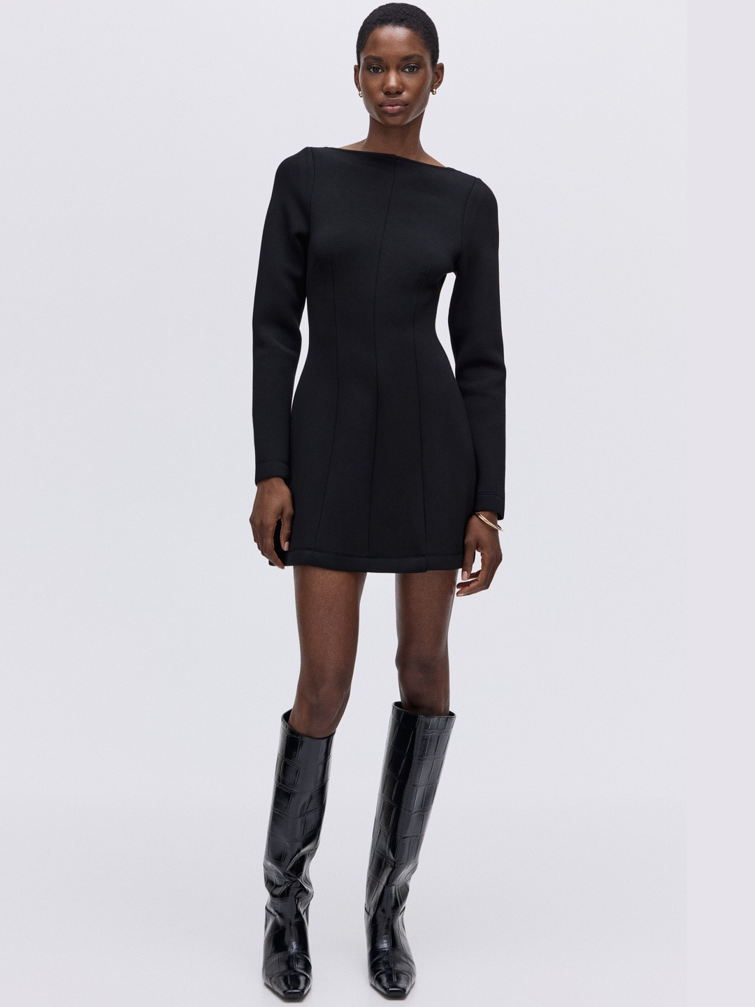 H&M Boat-Neck Mini Dress