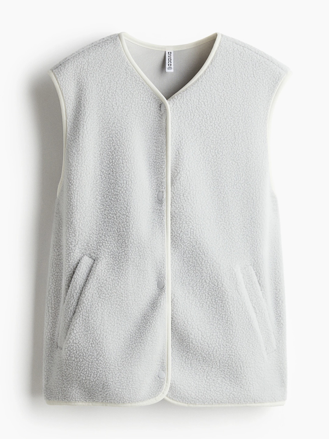 H&M Women Grey Teddy Gilet