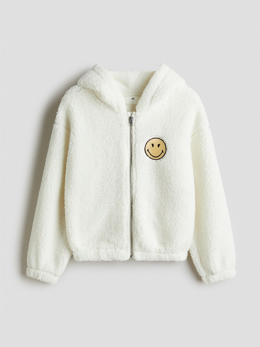 H&M Girls Teddy Zip-Through Hoodie