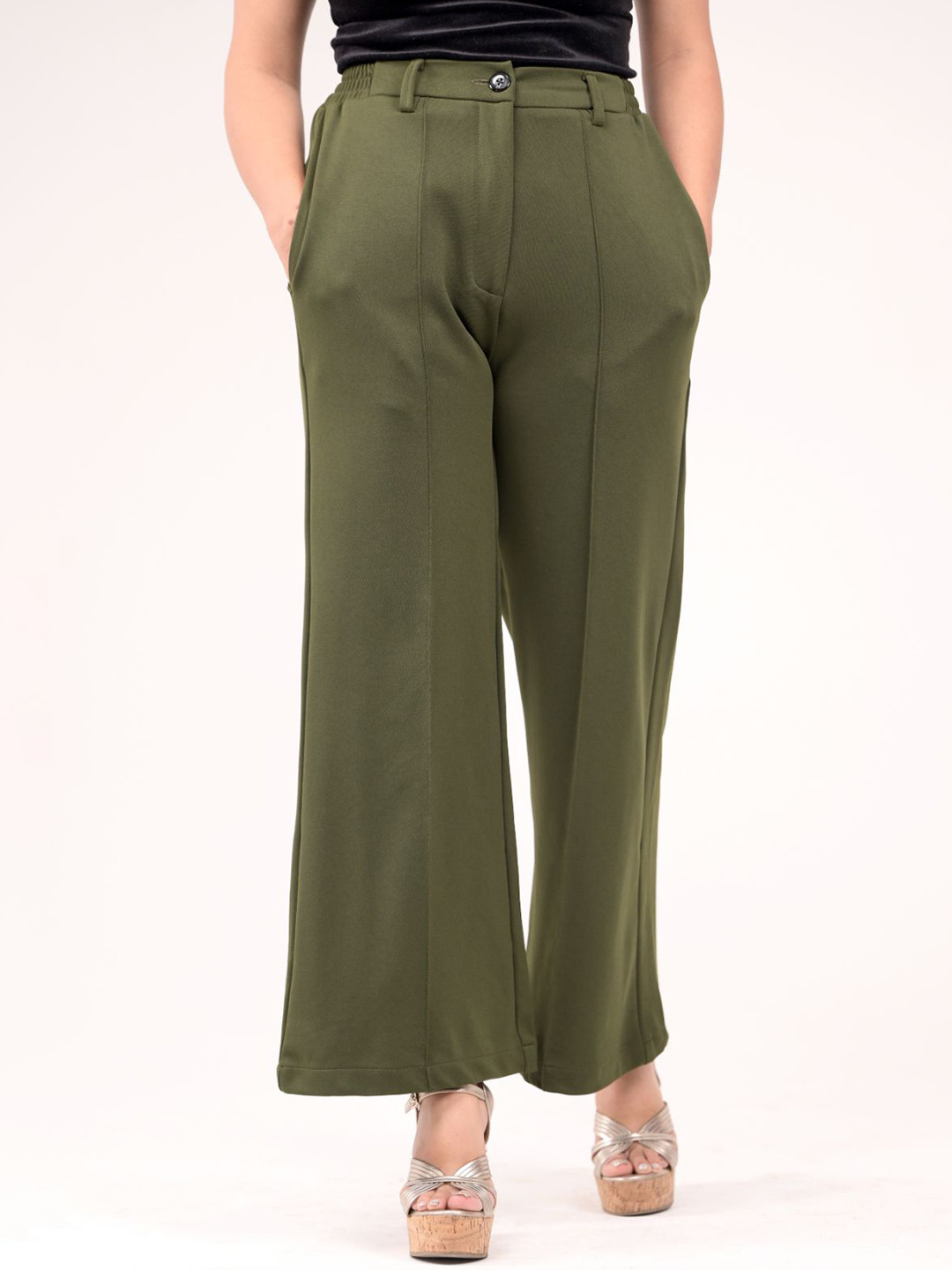 IN ANY MANNER Women Original Relaxed Fit Regular Trousers