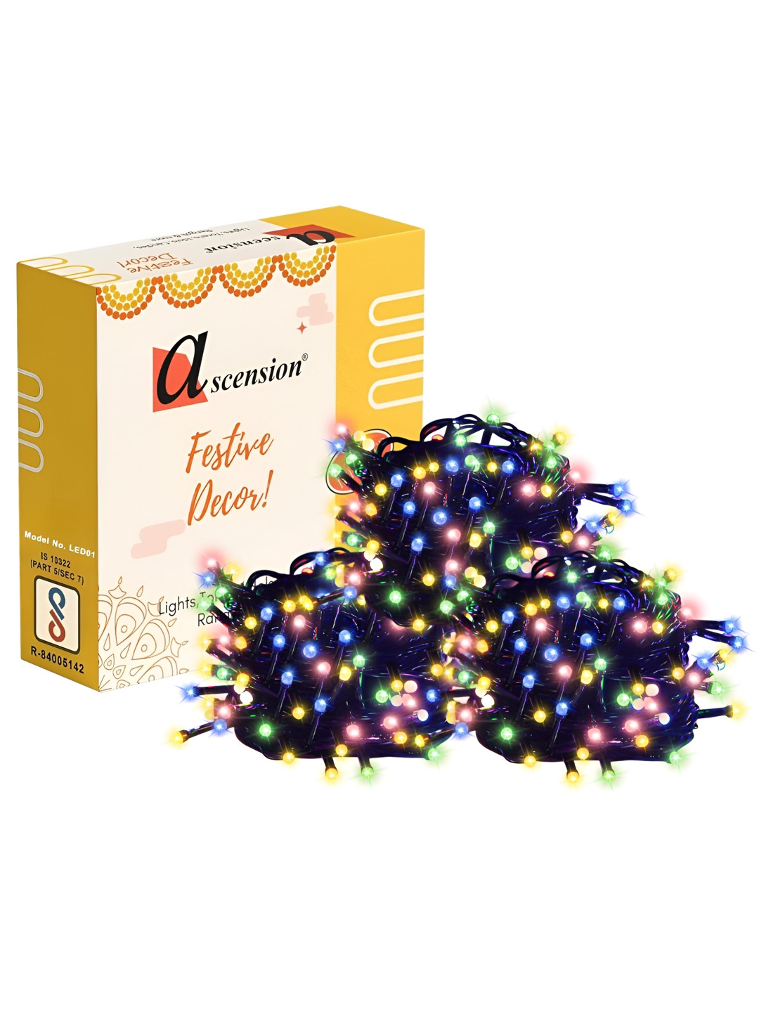 Ascension Blue & Yellow 3Pcs Serial Bulb Environment Friendly High Luminous String Lights