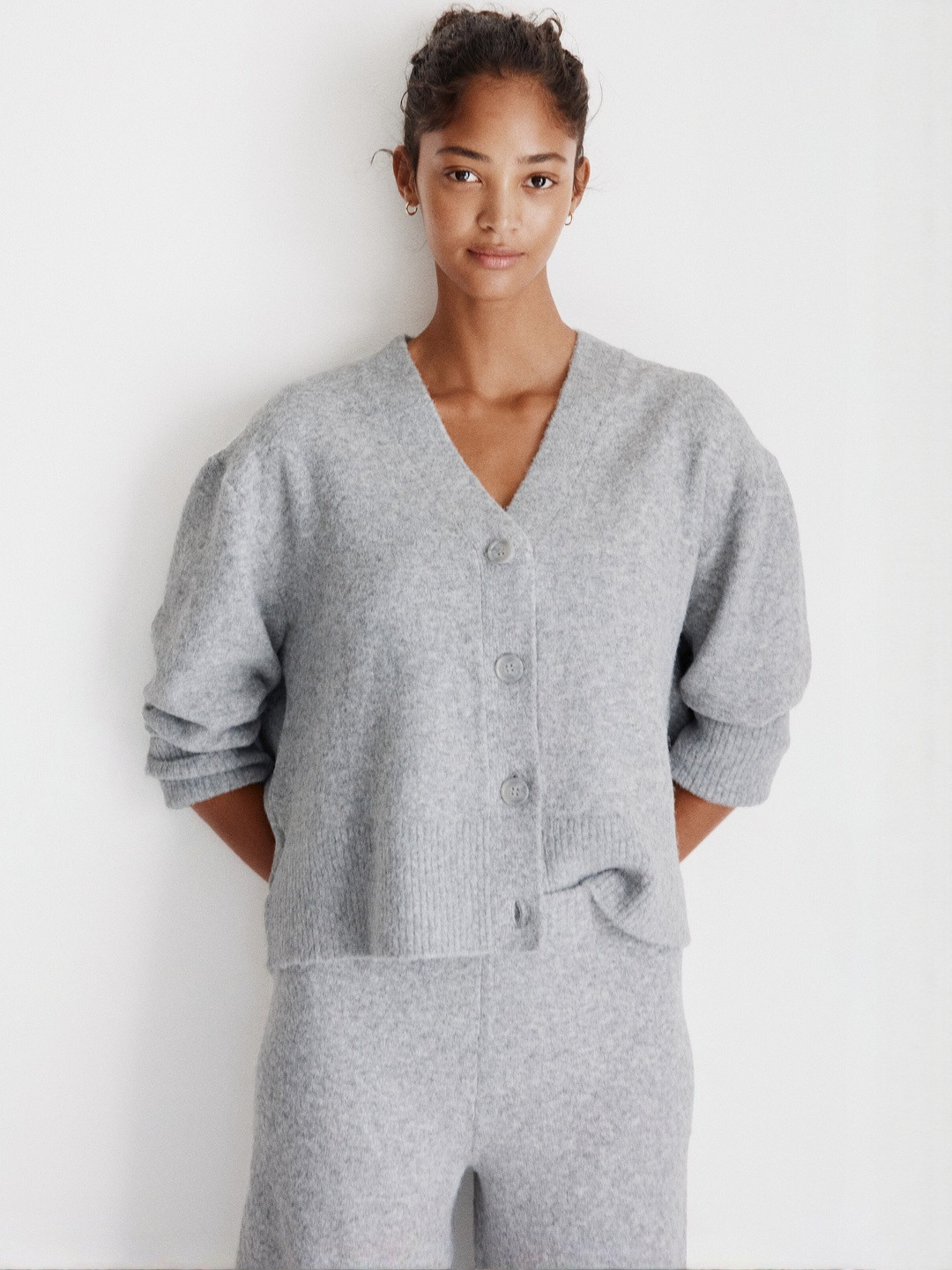H&M Women Grey Cardigan