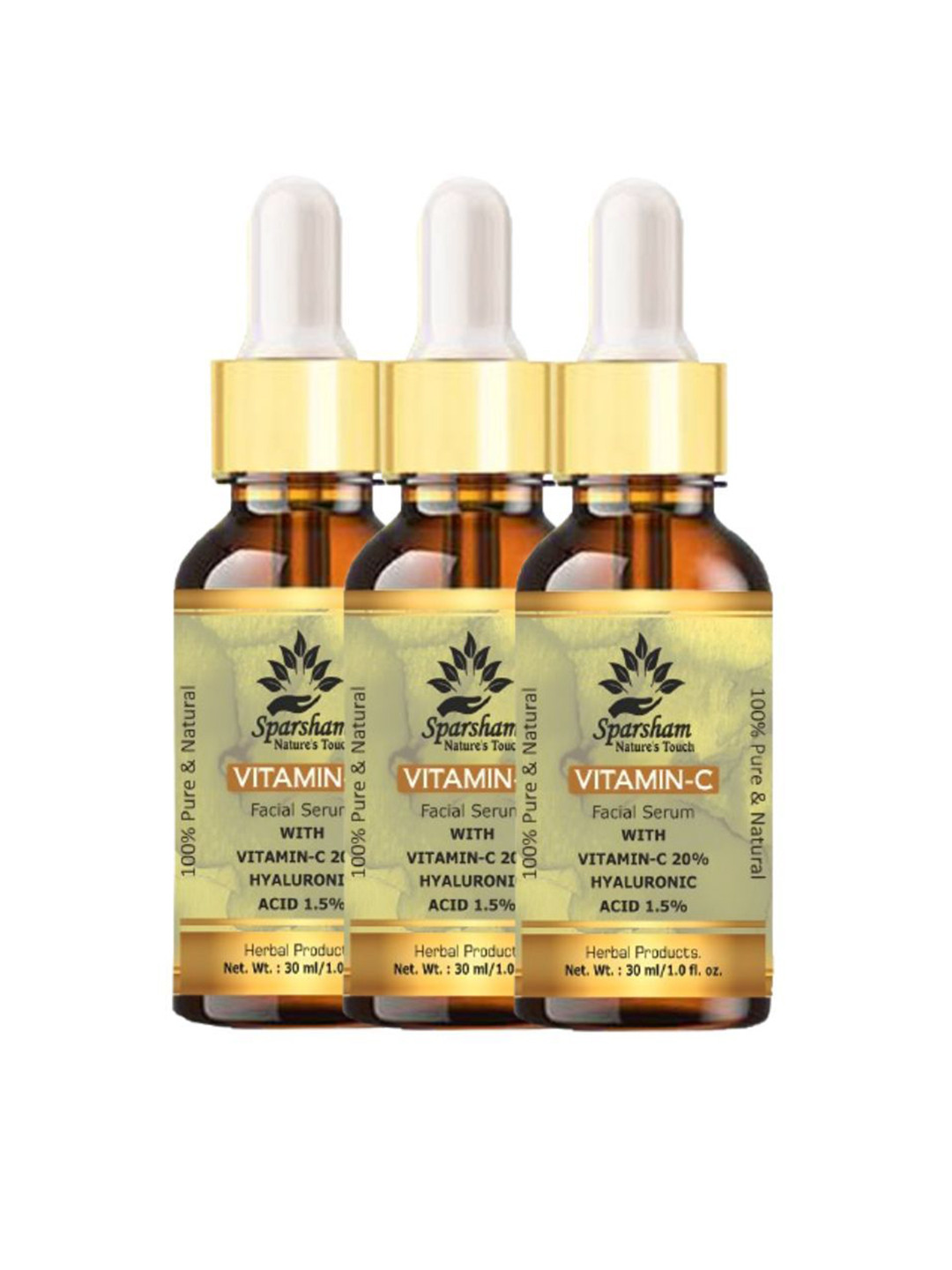SPARSHAM-NATURE'S TOUCH Set Of 3 Vitamin C Serum With Aloe Vera - 30 ml Each