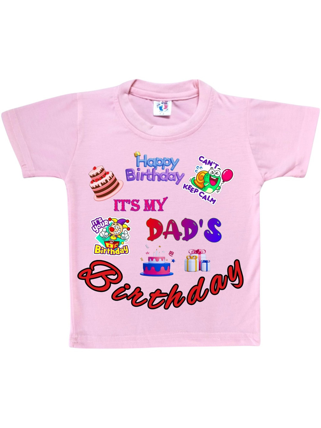 Cute Pals Kids Graphic Printed Round Neck Short Sleeve Tshirts