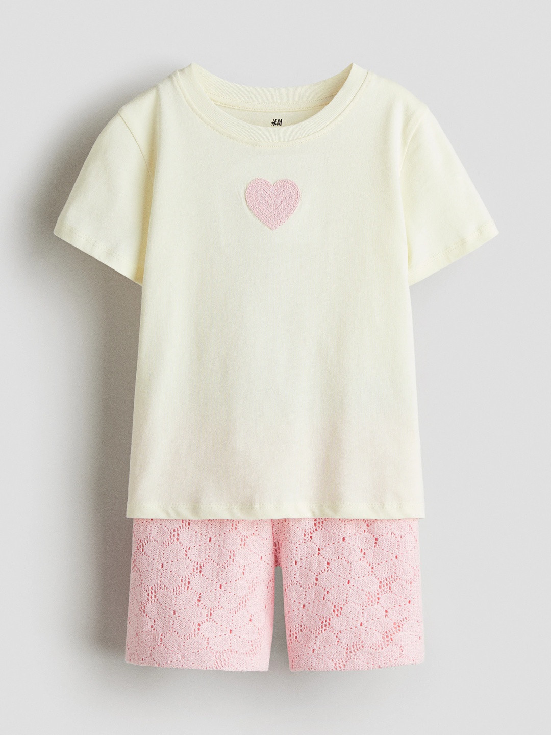 H&M 2-piece Top And Shorts Set