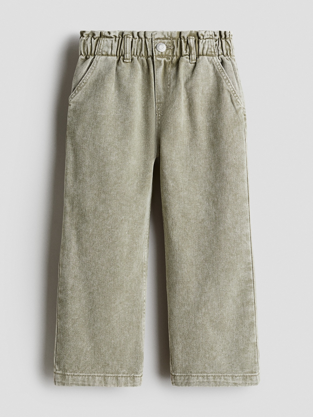 H&M Wide Leg Paper Bag Jeans