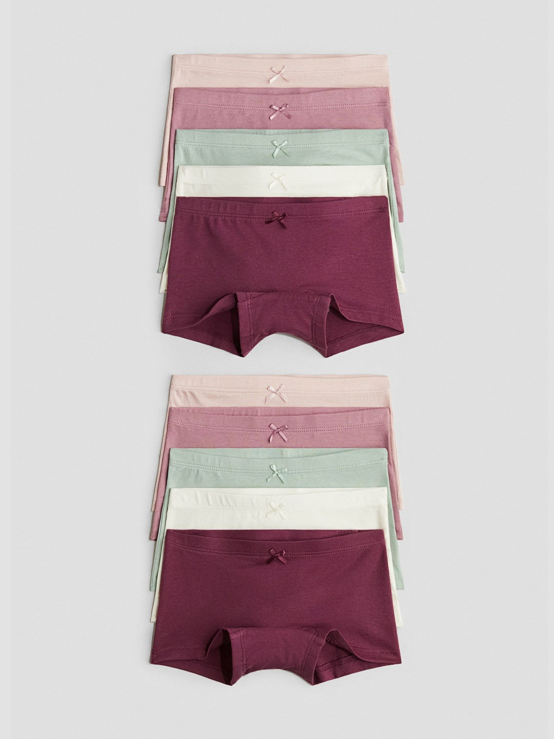 H&M Girls 10 Pack Cotton Boxer Briefs