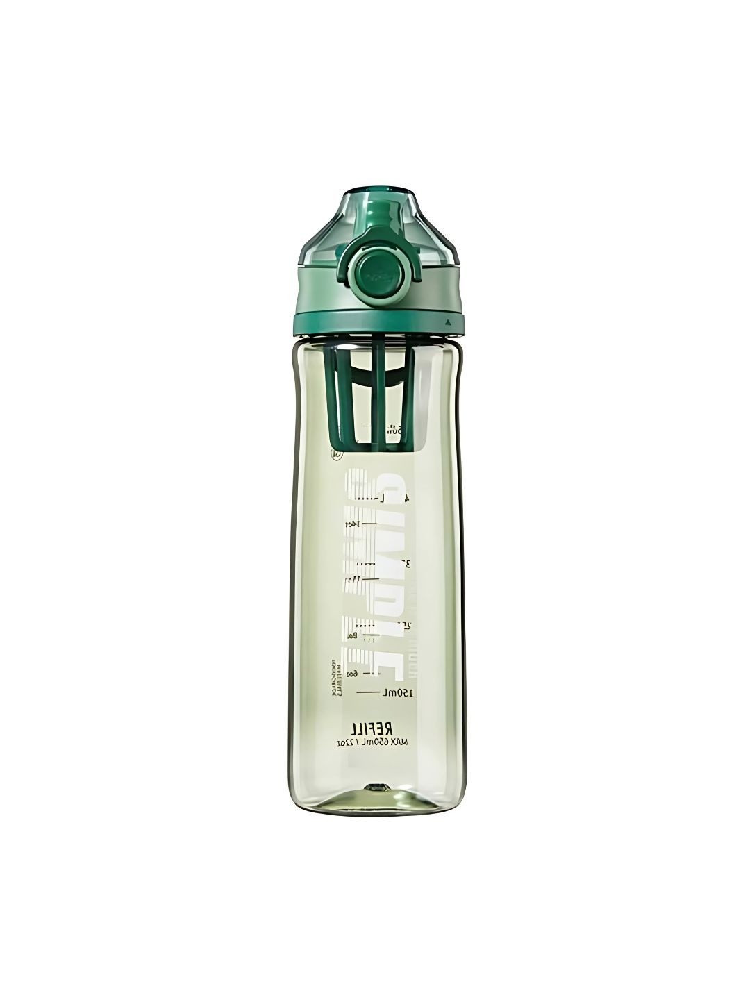 YK Green Printed Leak-Proof Water Bottle 650ml