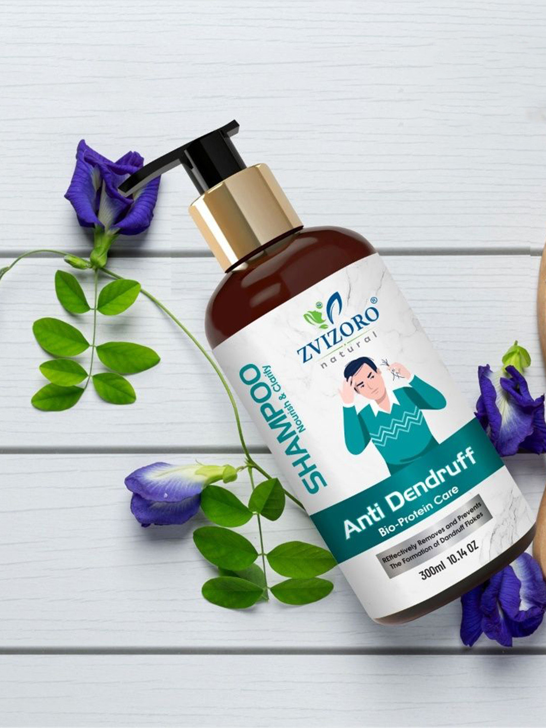 ZVIZORO Daily Anti-Dandruff Shampoo With Vitamin E - 300 ml