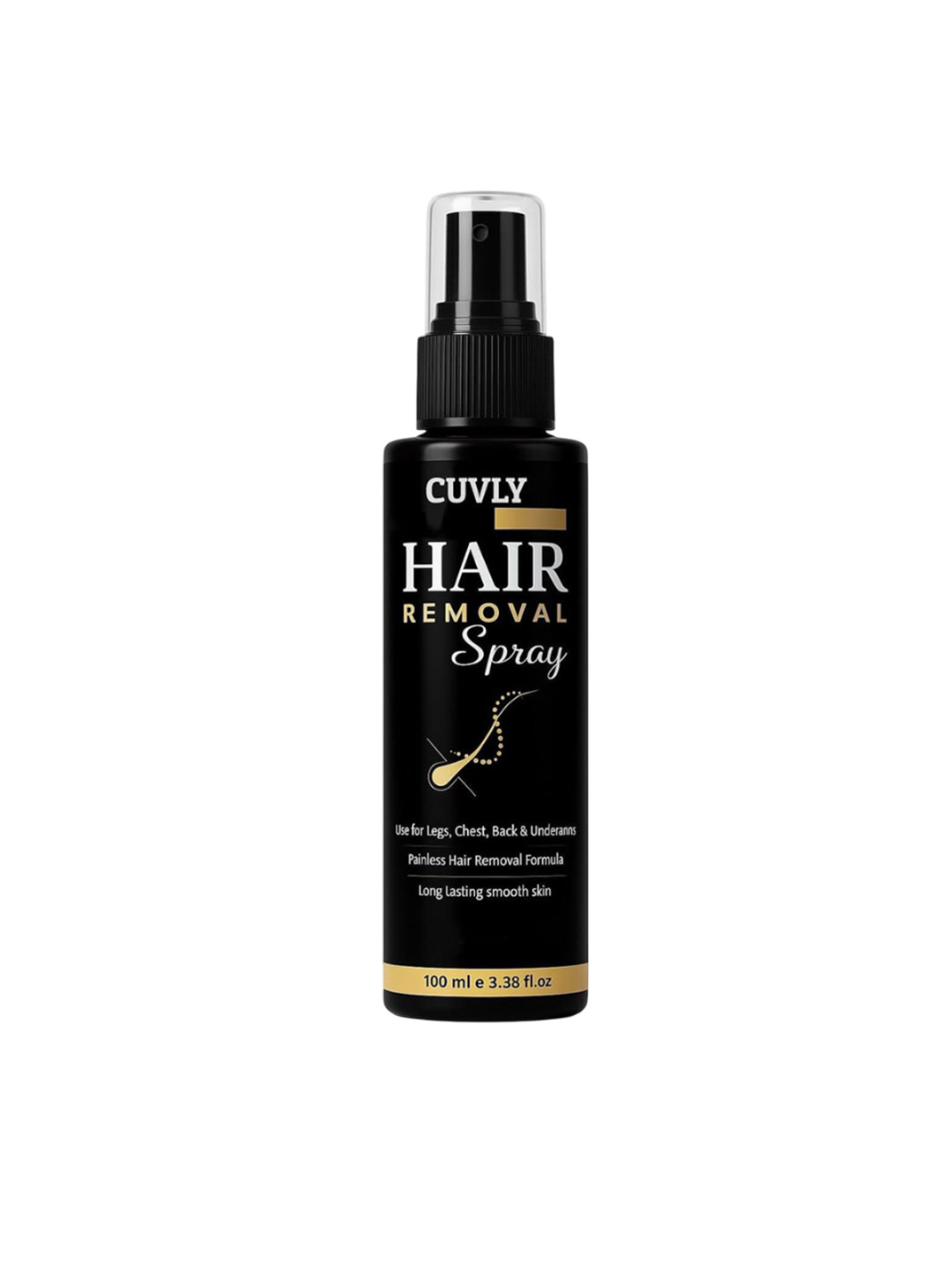 CUVLY Painless Hair Removal Spray With Shea Butter - 100 ml