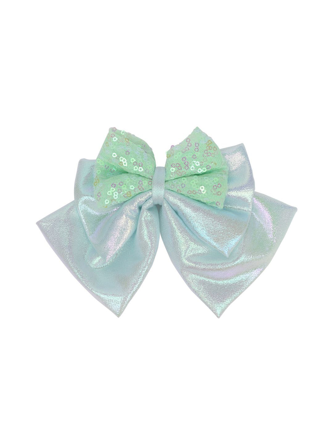 Aye Candy Girls Sequins Layered Bow on Aligator Clip