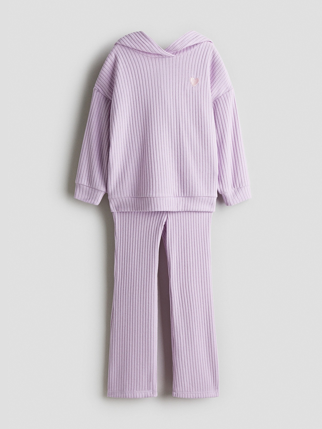 H&M 2-Piece Brushed Rib-Knit Set