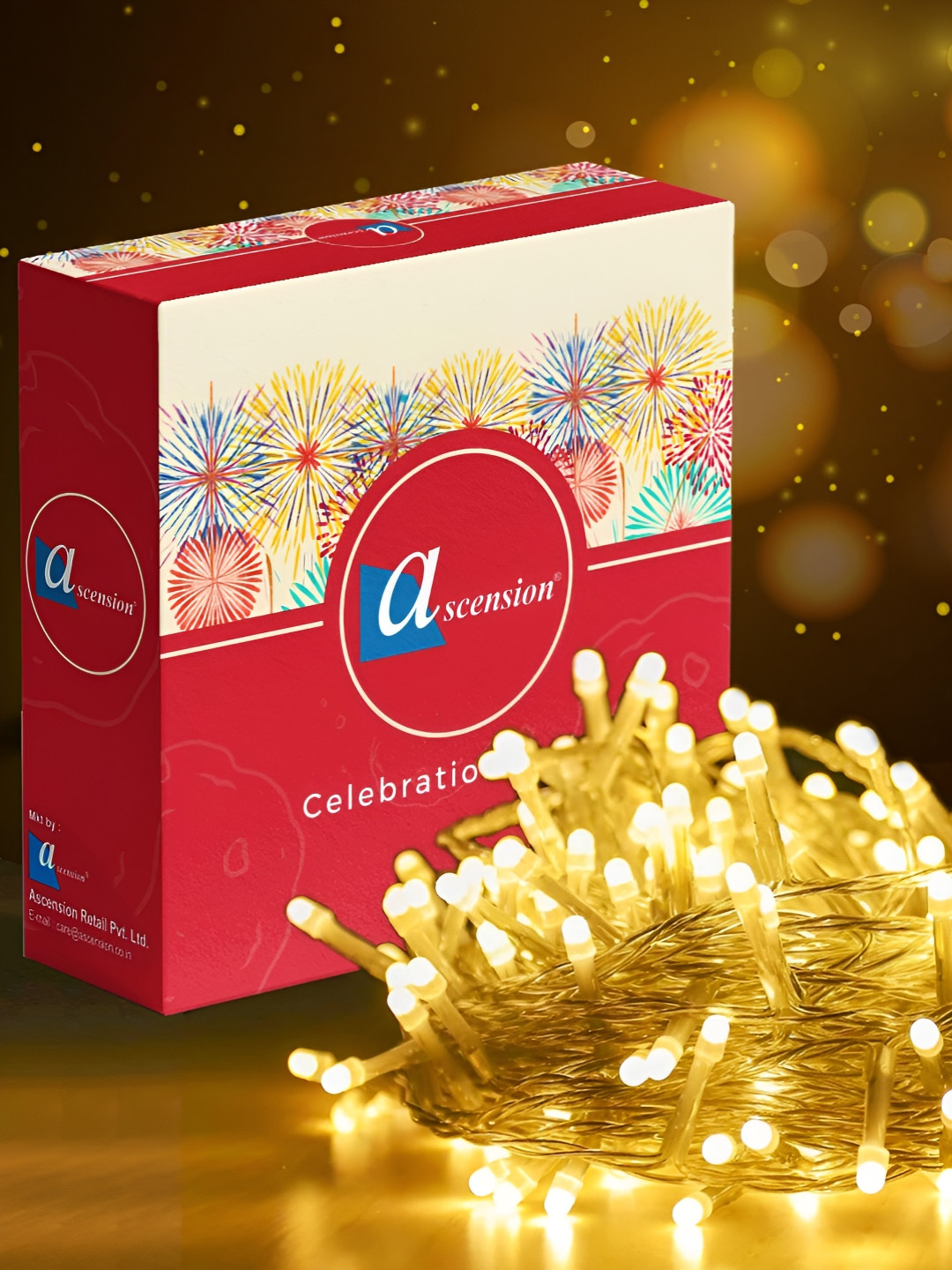 Ascension White 40 LED Serial Blub Environment Friendly High Luminous String Light