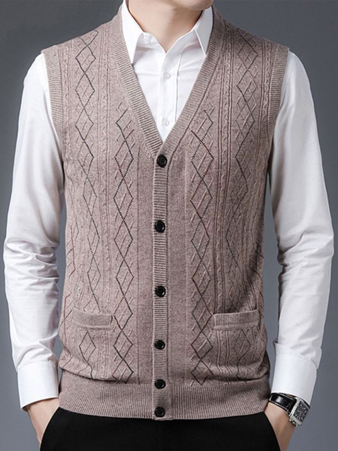 StyleCast Men V-Neck Sweater Vest