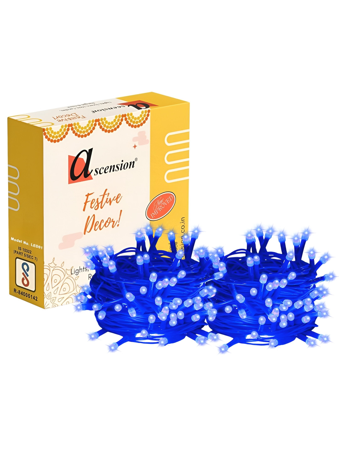 Ascension Blue 2Pcs 40 LED Serial Blub Environment Friendly High Luminous String Lights