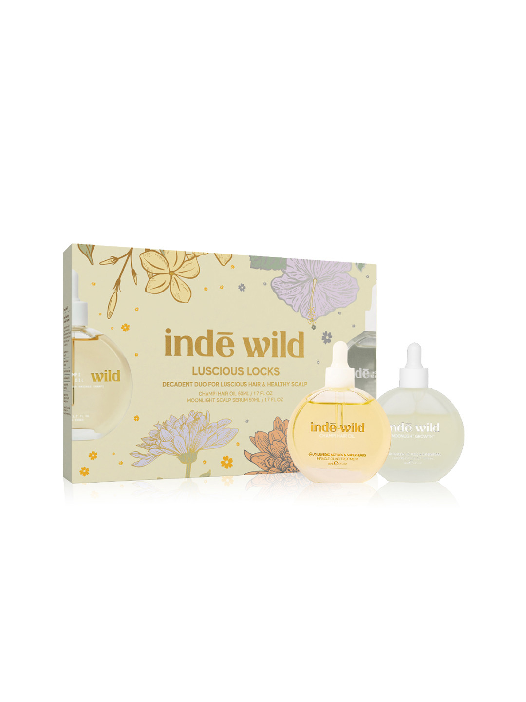 inde wild Luscious Locks Hair Growth Oil & Serum - 50ml Each