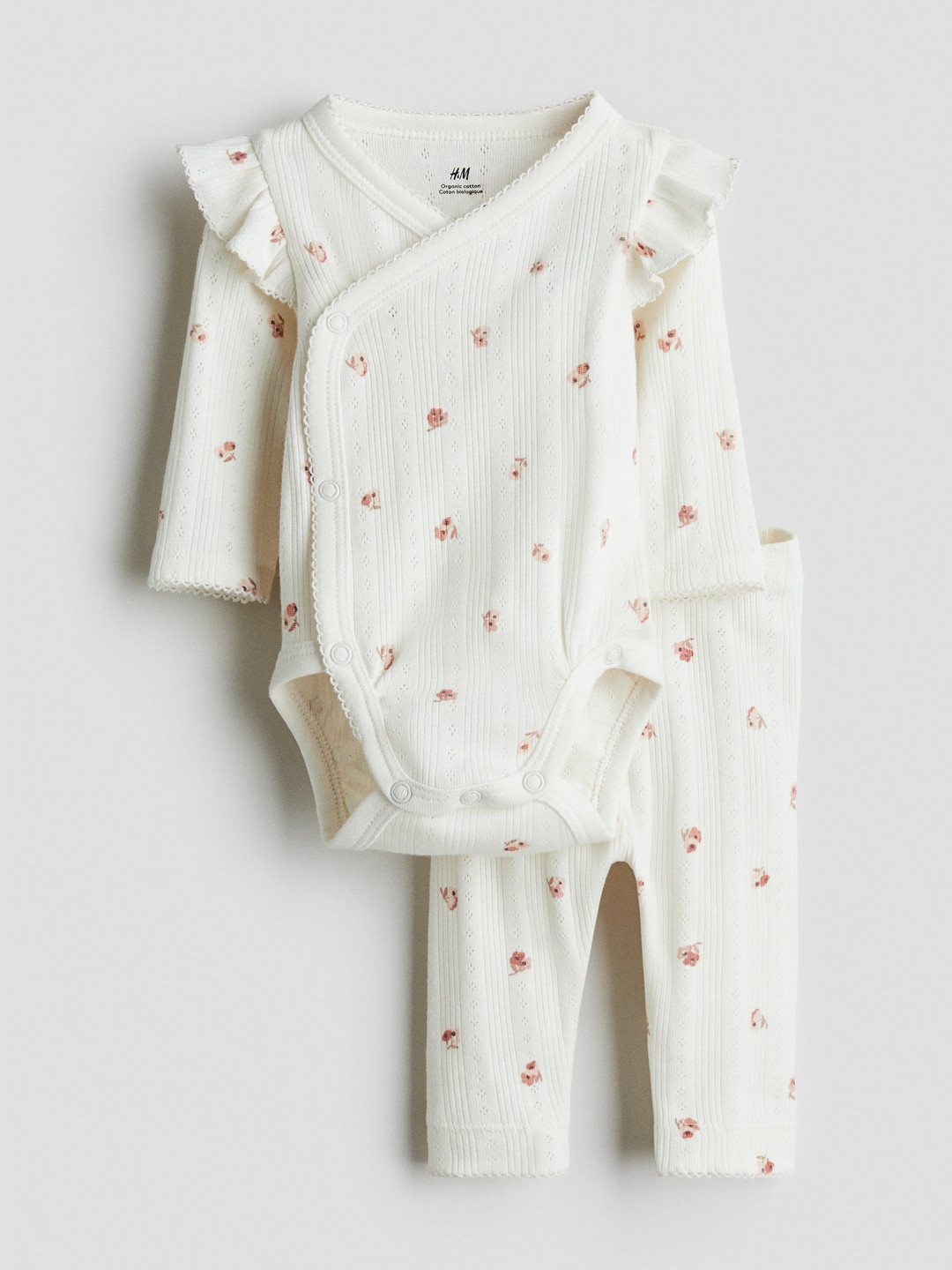 H&M 2-Piece Cotton Pointelle Set