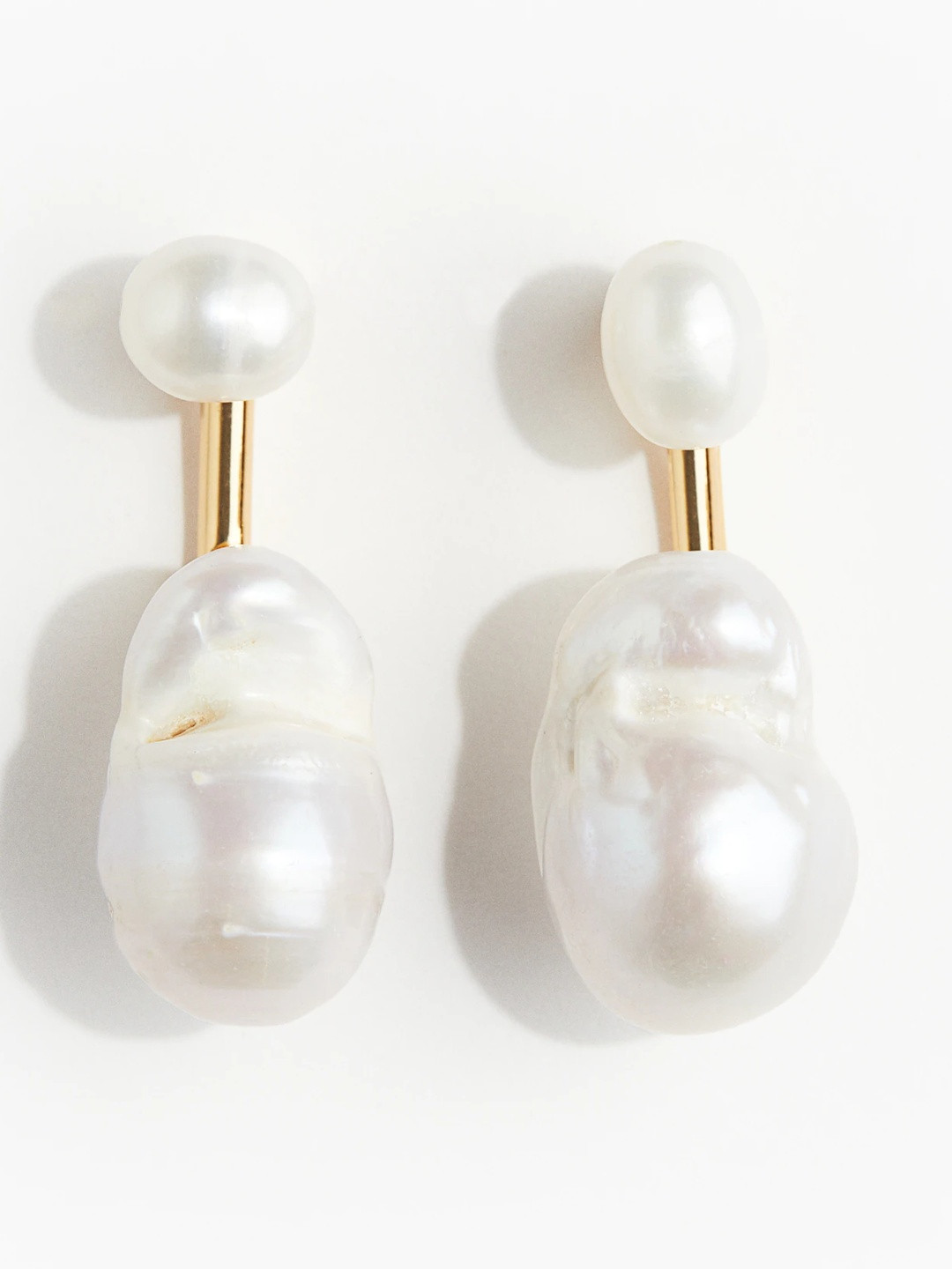 H&M Gold Plated Pearl Earrings