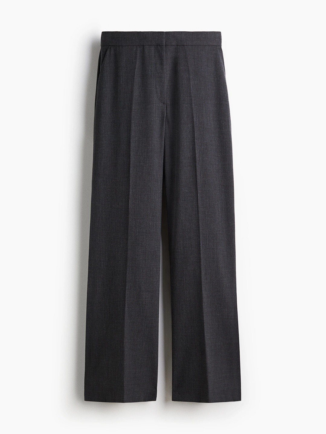 H&M Women Straight Crease-Leg High -Rise Trousers