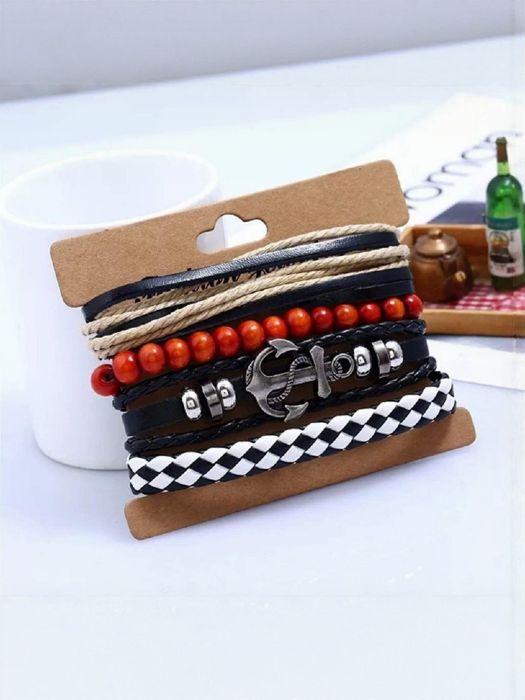 Vientiq Leather Wrap Bracelet