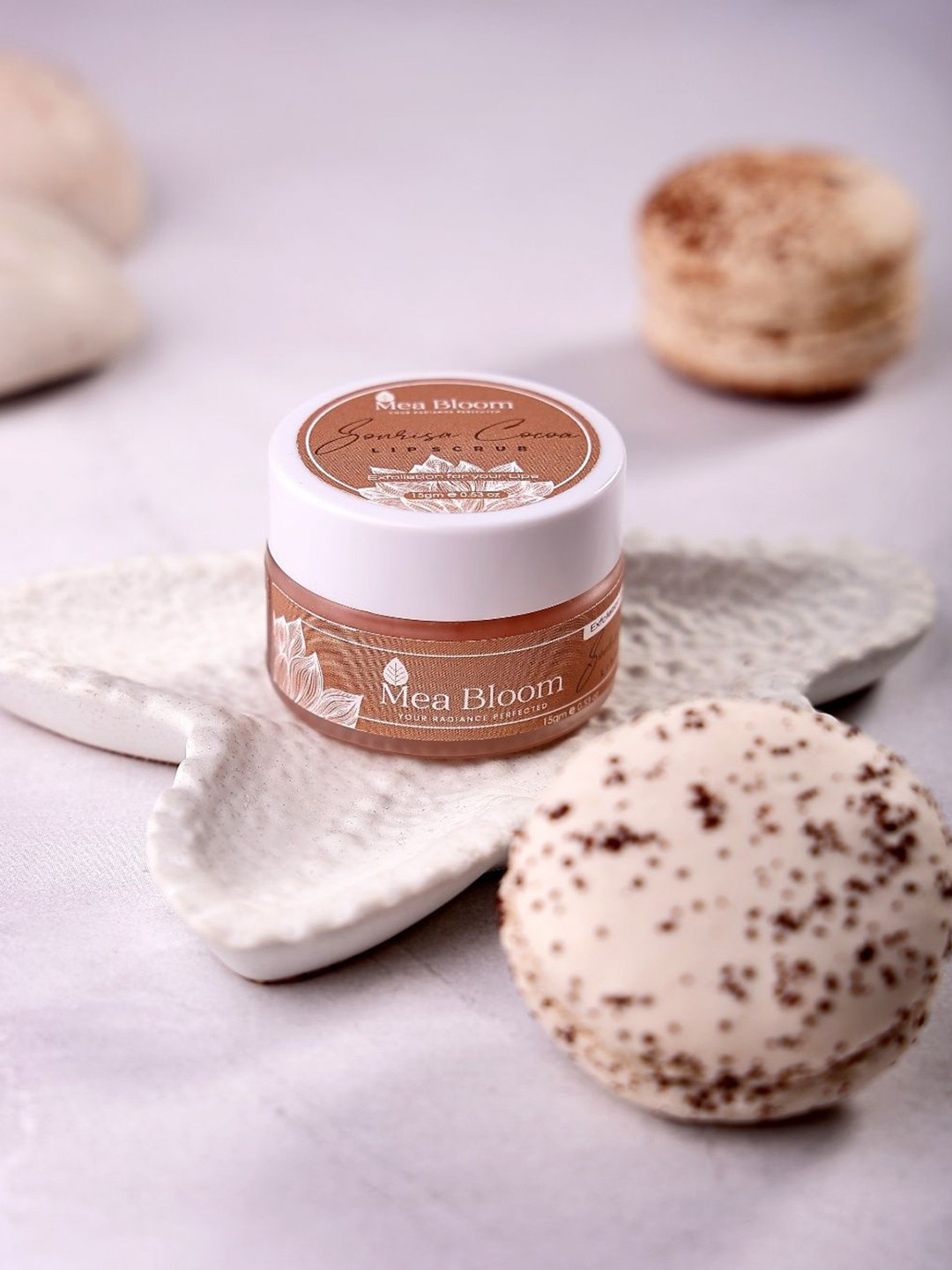 Mea Bloom Sonrisa Cocoa Lip Scrub For Soft Lips - 15 g