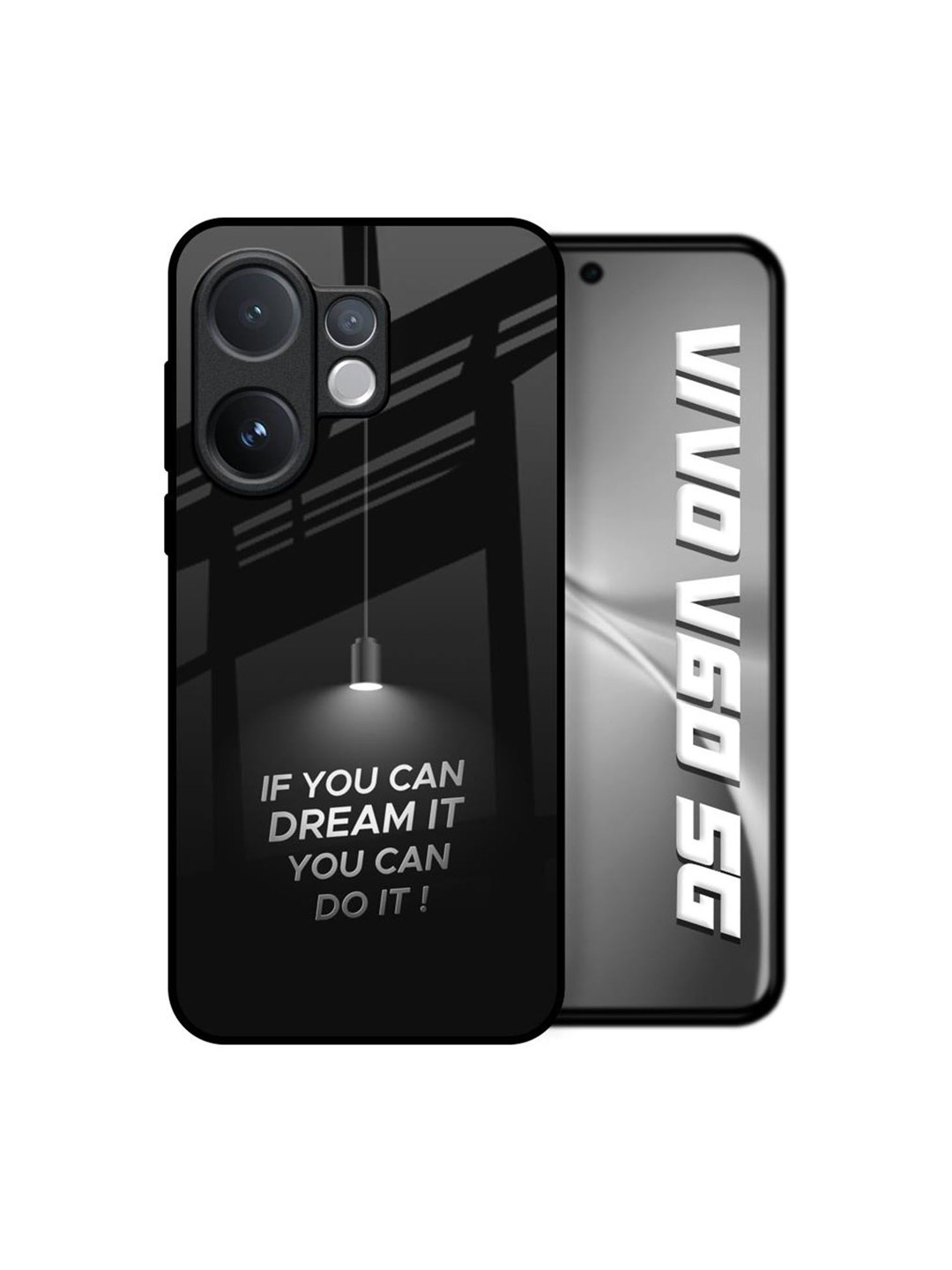 QRIOH Quirky Printed Vivo V60 5G Silicone Back Case Mobile Accessories