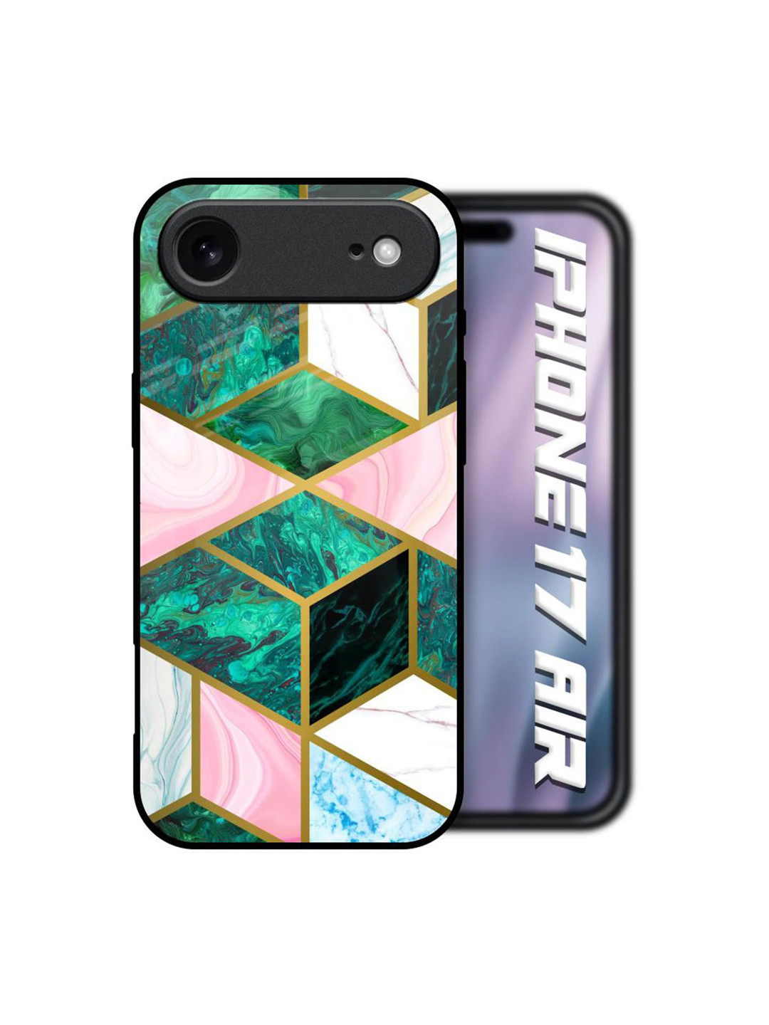 QRIOH Abstract Printed iPhone Air Silicone Back Case Mobile Accessories